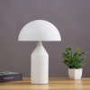 Biała lampka stołowa nocna w kształcie grzybka szklana klasyczna minimalistyczna uniwersalna BELFUGO MT1234-250 WHITE Step Into Design